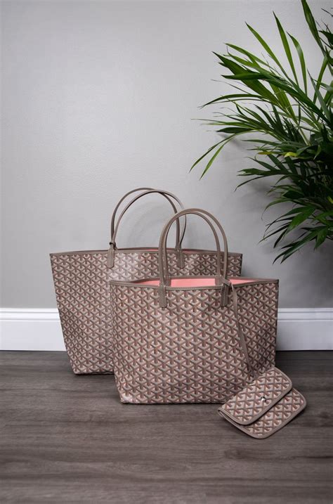 pink and grey goyard bag|More.